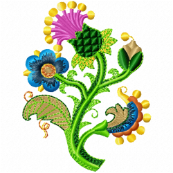 Flowers And Tree Embroidery Design 8 Flowers And Tree Embroidery Design 8